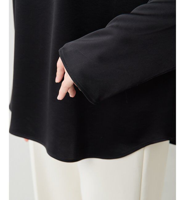  「サテンボートブラウス」|シャツ・ブラウス|