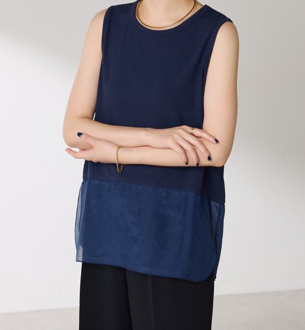  「【C&prime;NOTE/ノート】【新色登場】裾シアータンクトップ」|Tシャツ・カットソー|