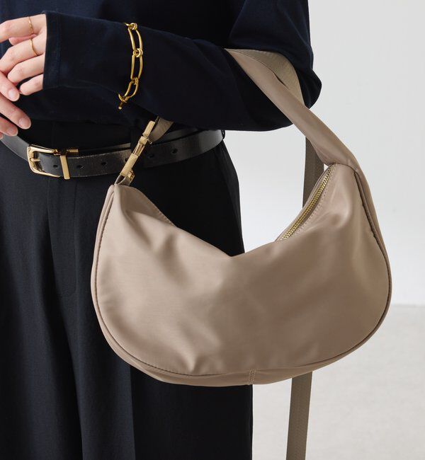  「撥水テープショルダーバッグ」|トートバッグ|ベージュ