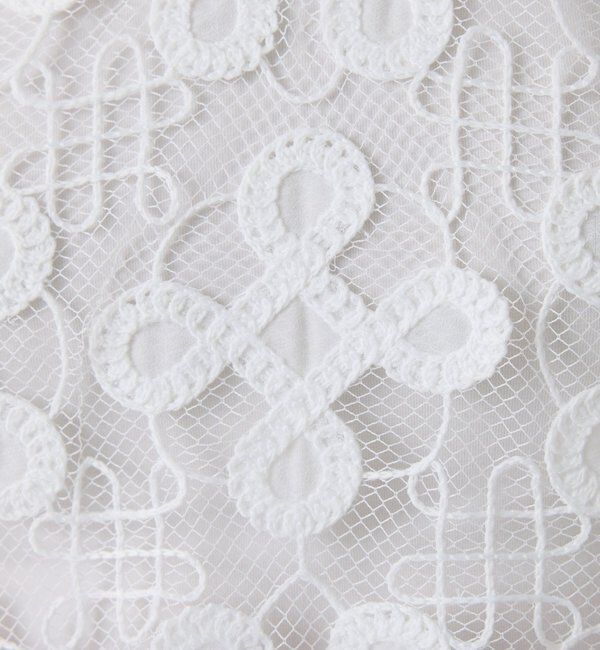  「【＋１アイテム】モチーフレース2WAYベスト」|シャツ・ブラウス|