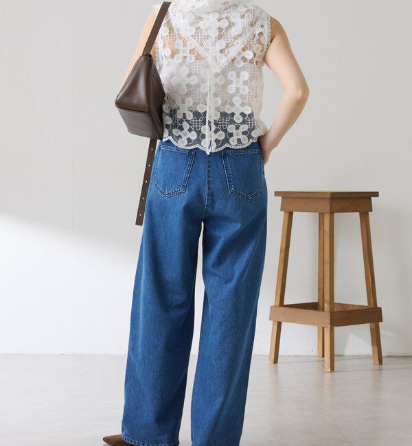  「【＋１アイテム】モチーフレース2WAYベスト」|シャツ・ブラウス|