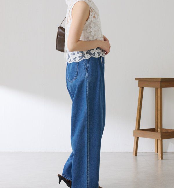  「【＋１アイテム】モチーフレース2WAYベスト」|シャツ・ブラウス|