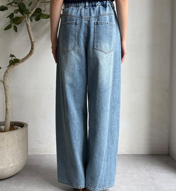  「ミドルオンスダメージデニム」|デニム|