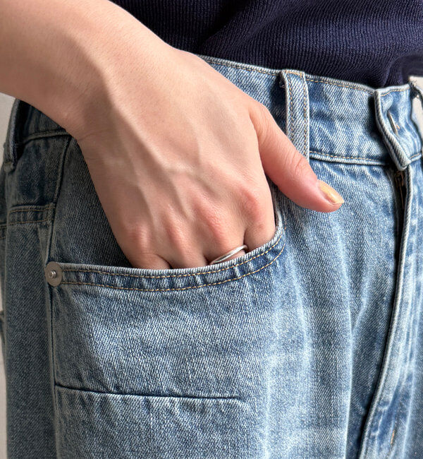  「ミドルオンスダメージデニム」|デニム|