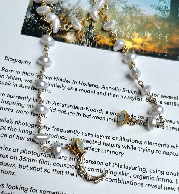  「【インフルエンサーOKOCHI企画】月モチーフランダムパールネックレス」|ネックレス|