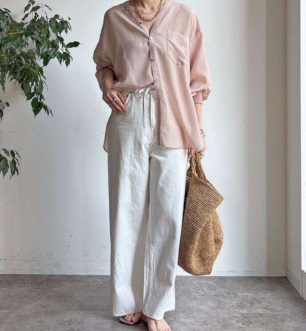  「GOLDボタンVVシャツ」|シャツ・ブラウス|