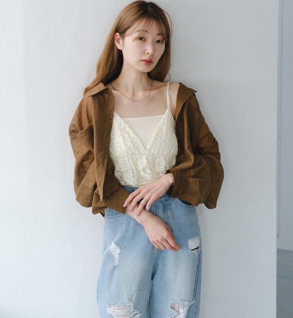  「レースキャミビスチェ」|キャミソール|