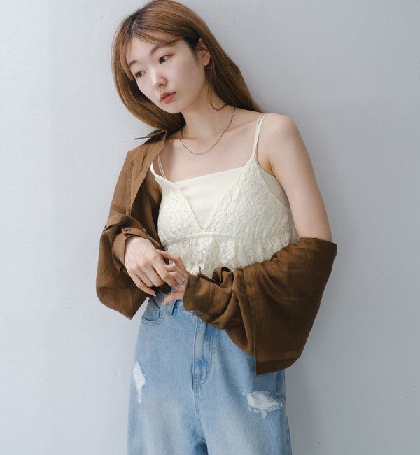  「レースキャミビスチェ」|キャミソール|