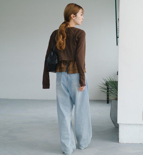  「スウェードペプラムビスチェ」|キャミソール|