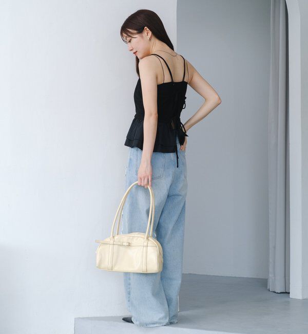  「スウェードペプラムビスチェ」|キャミソール|