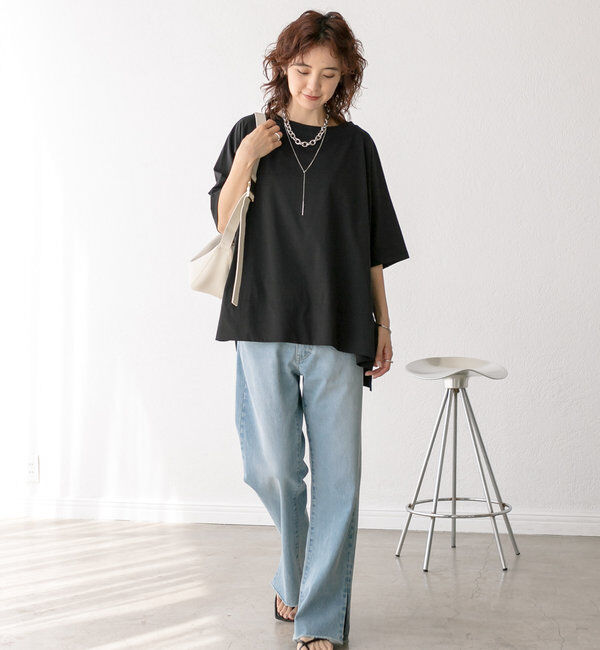  「【全骨格美脚見え！】slit DENIM」|デニム|