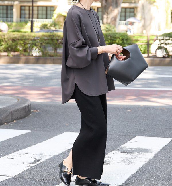  「【楽ちんキレイ】ダンボールポンチョプルオーバー」|Tシャツ・カットソー|