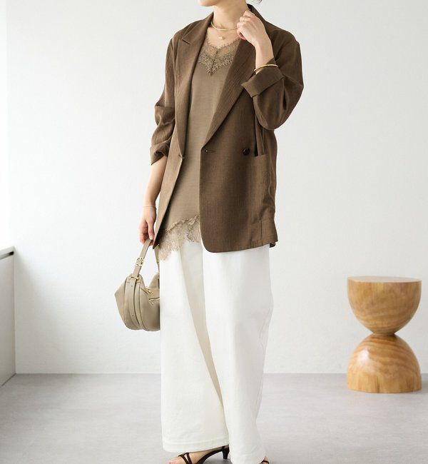  「予約【新色追加/ウォッシャブル】シアースラブオーバージャケット」|テーラードジャケット|