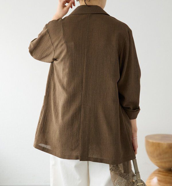  「予約【新色追加/ウォッシャブル】シアースラブオーバージャケット」|テーラードジャケット|