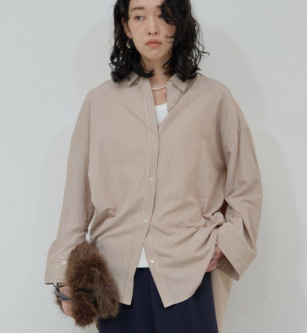  「【ルミネ限定カラーあり！】ツイルオーバーシャツ」|シャツ・ブラウス|