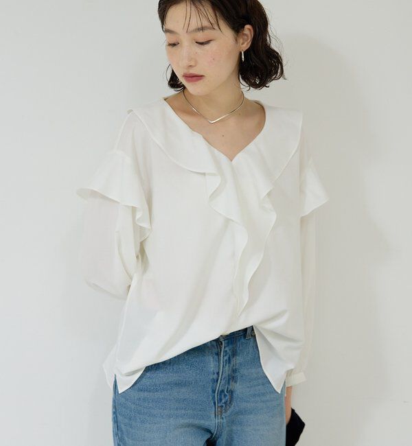  「ラッフルフリルブラウス」|シャツ・ブラウス|