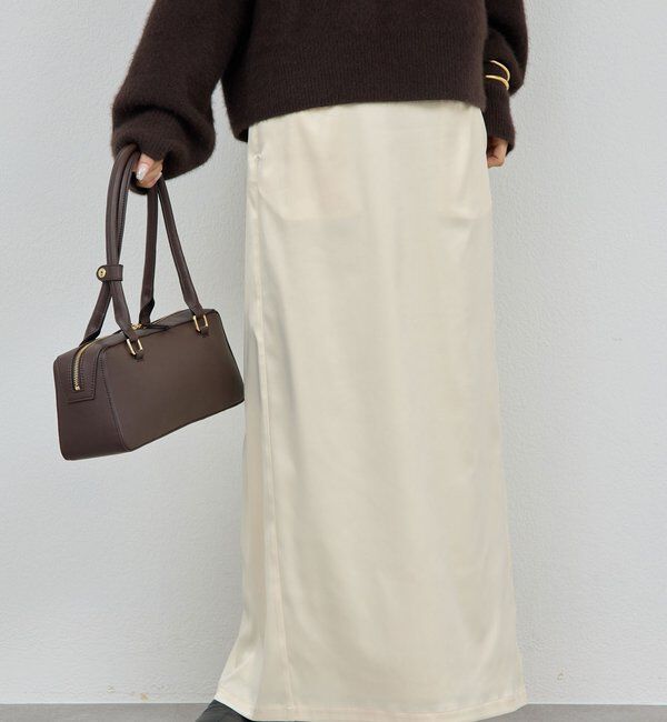  「【ルミネ限定カラー】【手洗い可能】ストレッチサテンタイトスカート」|スカート|