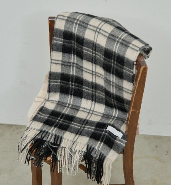  「チェックカシミヤストール」|マフラー|