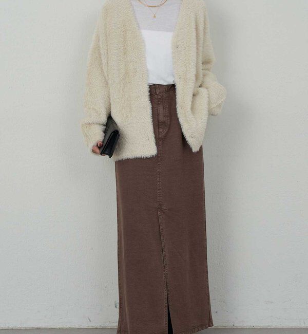  「【2WAY】フェザーヤーンカーデ」|ニット・セーター|