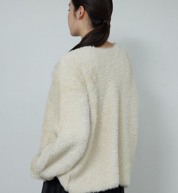  「【2WAY】フェザーヤーンカーデ」|ニット・セーター|