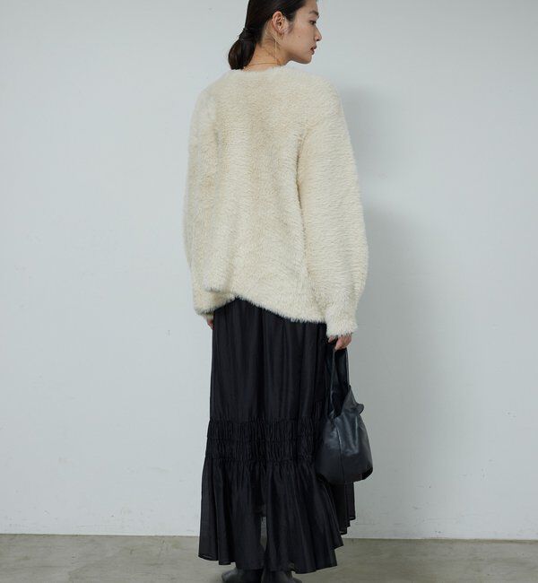  「【2WAY】フェザーヤーンカーデ」|ニット・セーター|