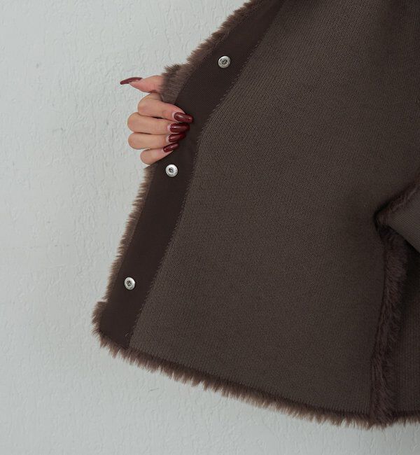  「【2WAY】フェザーヤーンカーデ」|ニット・セーター|