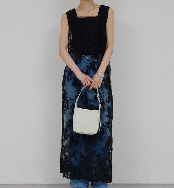  「【手洗い可】シアーレースキャミワンピース」|ワンピース|