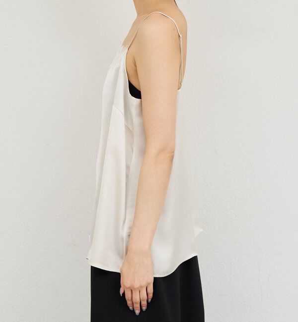  「サテンレースキャミ」|シャツ・ブラウス|