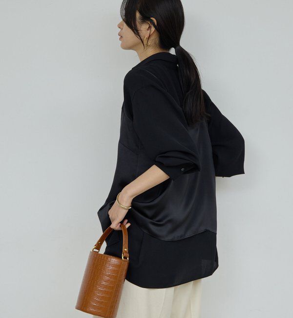  「サテンレースキャミ」|シャツ・ブラウス|