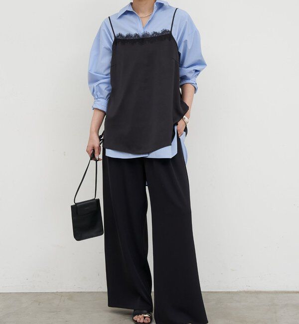  「サテンレースキャミ」|シャツ・ブラウス|