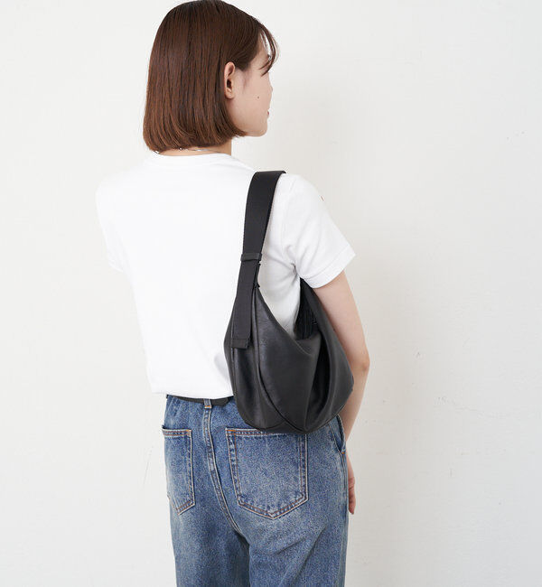  「ソフトレザーラウンドショルダーバッグ」|ショルダー・メッセンジャー|
