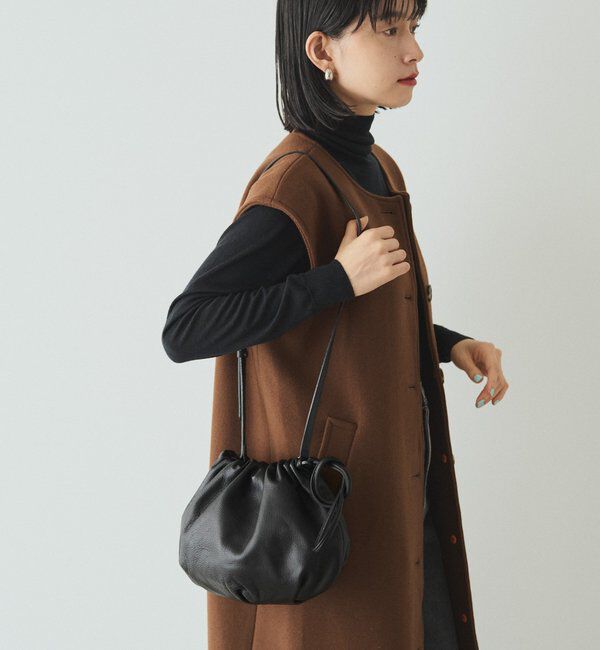  「レザー巾着4WAYショルダーバッグ」|ショルダー・メッセンジャー|