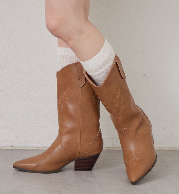  「ウエスタンブーツ」|ロングブーツ|