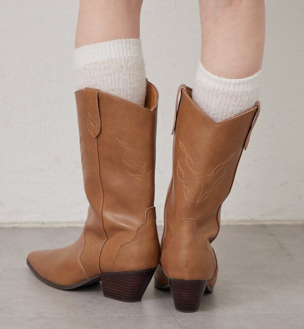  「ウエスタンブーツ」|ロングブーツ|