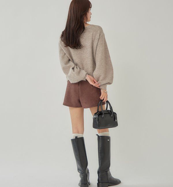  「リボン付きニット プルオーバー」|ニット・セーター|