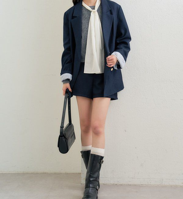  「リボン付きニット プルオーバー」|ニット・セーター|