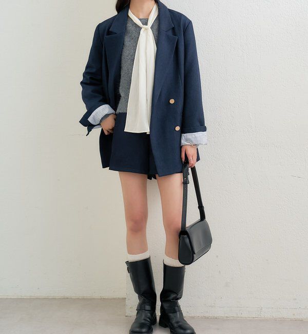  「リボン付きニット プルオーバー」|ニット・セーター|