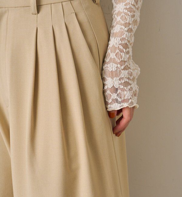  「3タックワイドパンツ」|チノ|