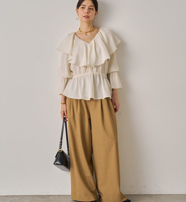  「3タックワイドパンツ」|チノ|