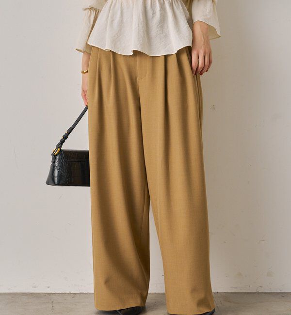  「3タックワイドパンツ」|チノ|