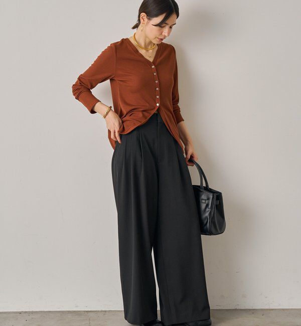  「3タックワイドパンツ」|チノ|