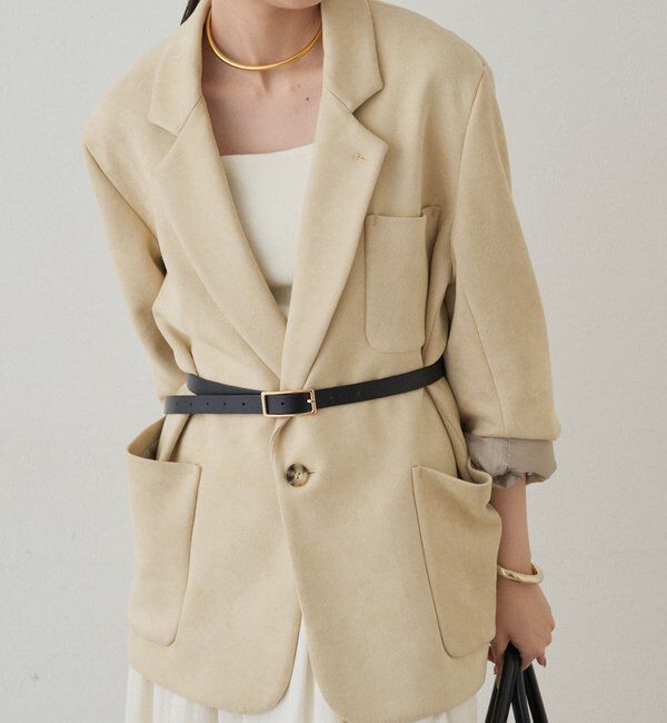  「フェイクスウェードジャケット」|ベスト・ジレ|