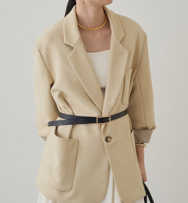  「フェイクスウェードジャケット」|ベスト・ジレ|