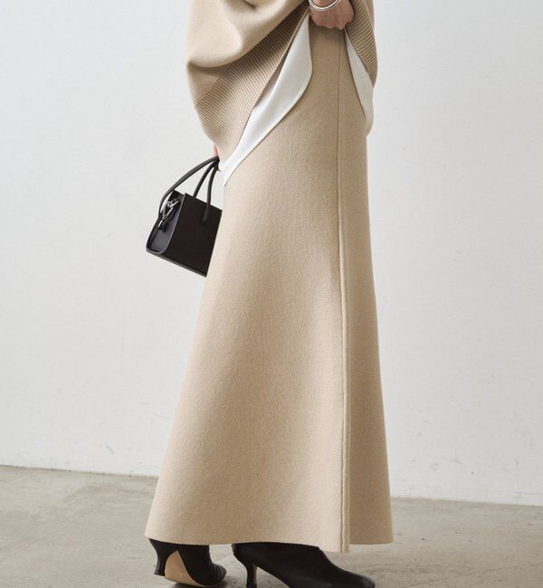  「【@_shirabe.s_コラボ】スウェットライクマーメイドニットスカート」|スカート|