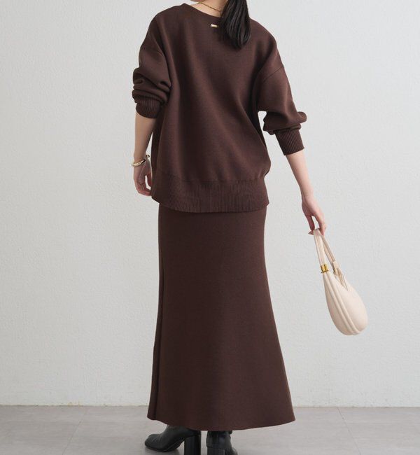  「【@_shirabe.s_コラボ】スウェットライクマーメイドニットスカート」|スカート|