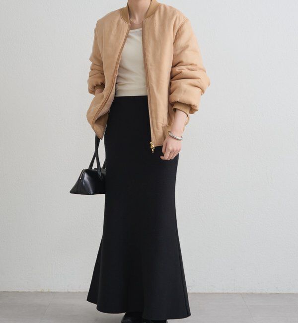  「【@_shirabe.s_コラボ】スウェットライクマーメイドニットスカート」|スカート|