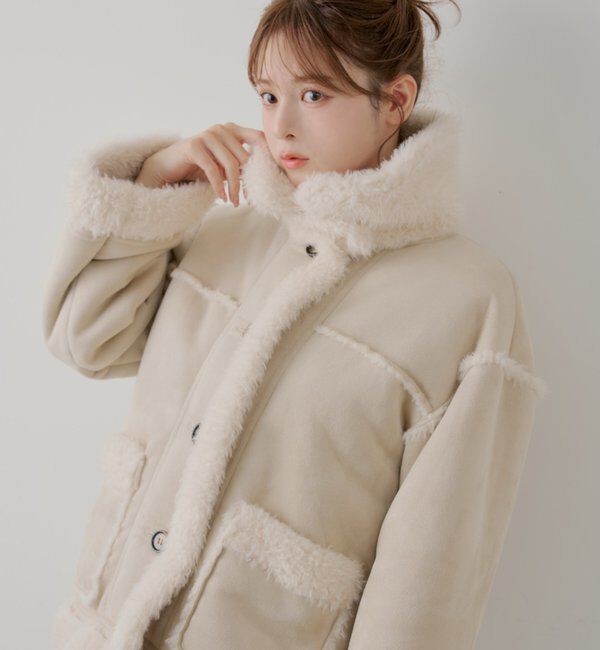  「2wayスタンドムートンルーズジャケット」|その他|