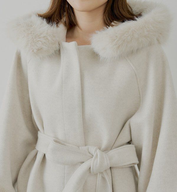  「【4色展開】ファー襟ケープコート」|その他|