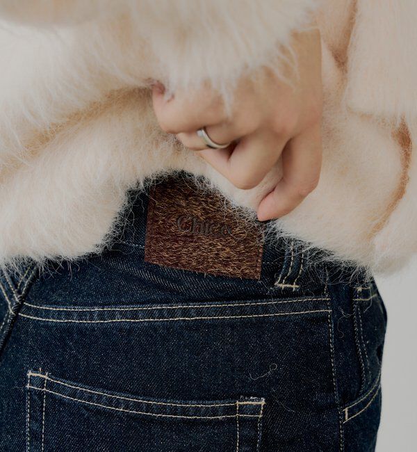  「パッチ付きフレアデニム」|デニム|