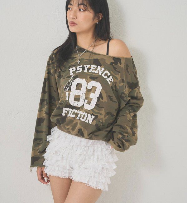  「エリオットナンバリングワンショルダースウェット」|Tシャツ・カットソー|